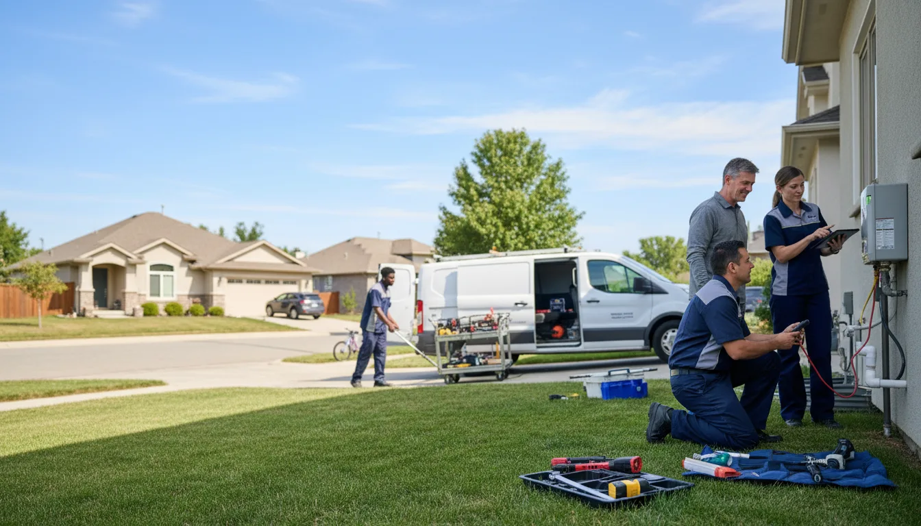 Tankless water heater service in Blum, TX